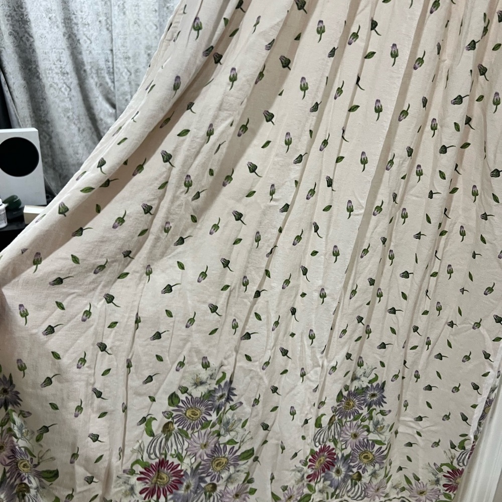 Max Studio Cream Long Sleeve Resort Dress - Picture 2 of 9